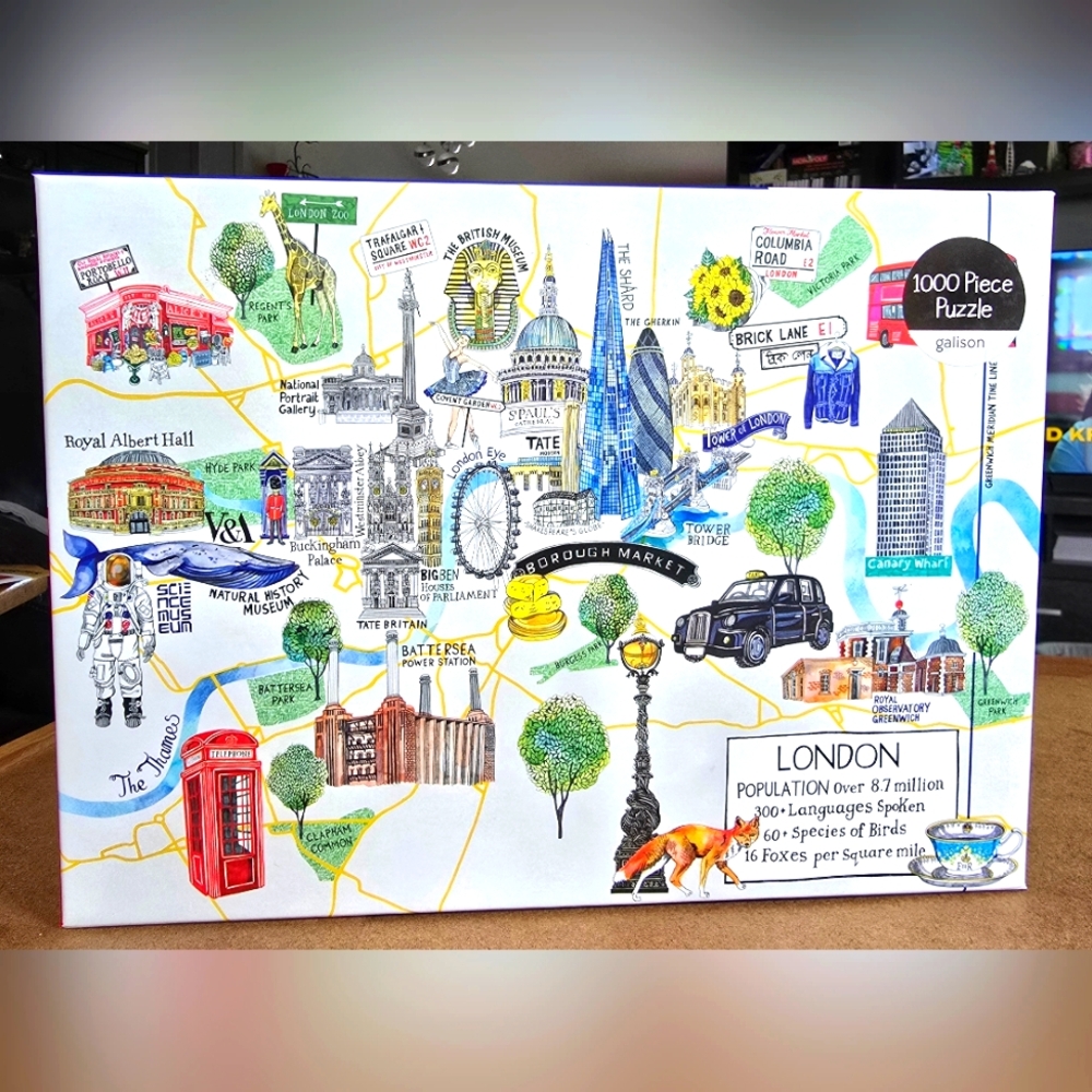 London Illustrated 1000 Piece Puzzle